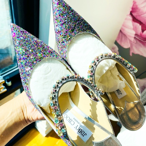 NWT - Jimmy Choo - BING 100 in Confetti - Size 40 - Picture 11 of 12
